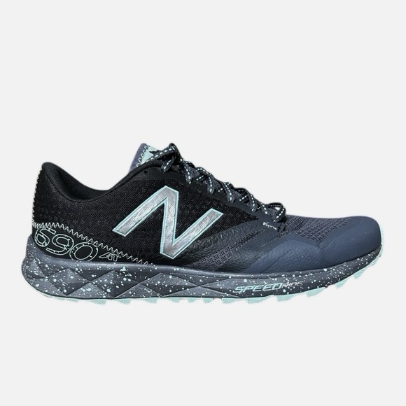 NEW BALANCE 690 v1 SpeedRide Black Teal Trail Running Shoes Women 9.5 WT690LA1 - Picture 3 of 12